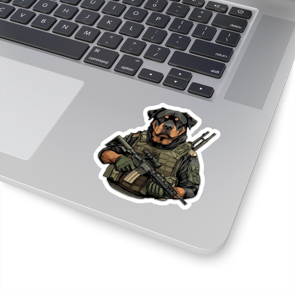 Military Sticker Tactical Operator SPECOPS Soldier Rottweiler Dog ...