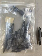 125 Grain 21/64" .328 Diameter Practice Point Arrow Tips Field Points 12 Pack