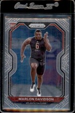 2020 Panini Prizm #347 Marlon Davidson Rookie Atlanta Falcons - Nice Card!