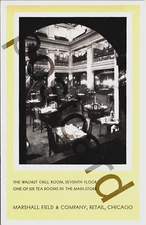 MARSHALL FIELD Retail Store, Walnut Grill Room, 7th Floor Chicago postcard jj333