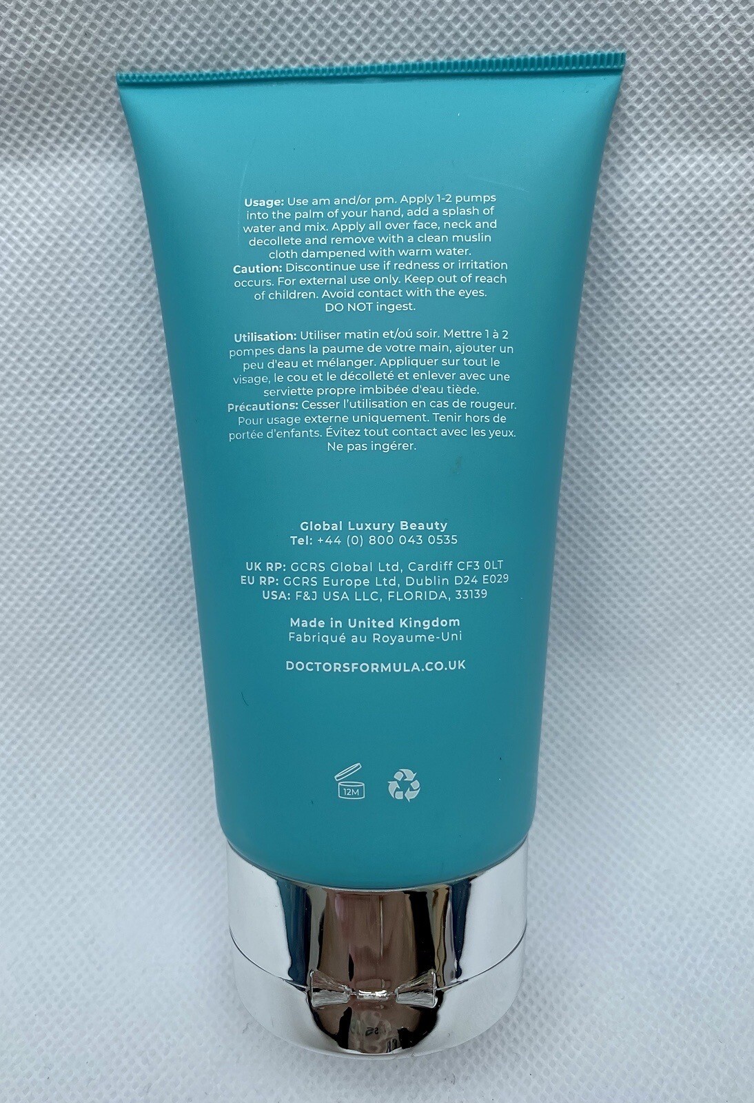 Doctors Cosmeceuticals Marine Collagen Wash Away Face Cleanser & Muslin