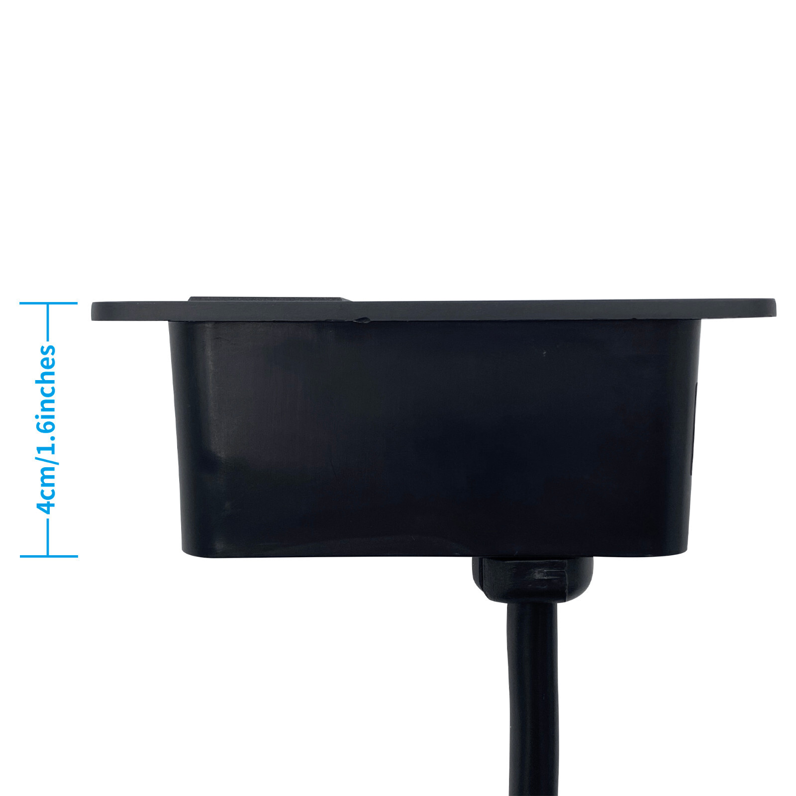 Emomo Single Outlet Recessed Multifunction Power Strip HX66P2UR for Recliner