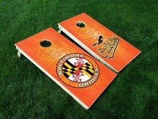 VINYL WRAPS Cornhole Board DECALS Baltimore Orioles 06/07 The O's Game Sticker