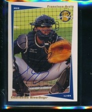 2010 Charleston RiverDogs Grandstand #24 Francisco Arcia signed autograph swsw6