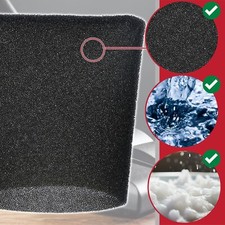 Schaumfilter für SHOP-VAC 20 Liter und mehr Nass- & Trockensauger 22 cm Hülse 2er Pack – Bild 5