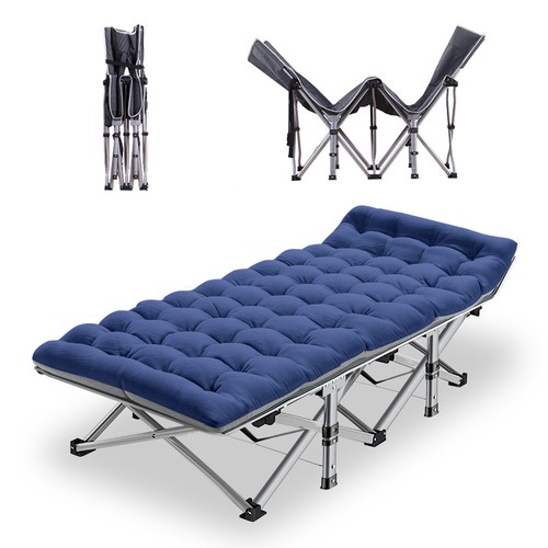 Cuna plegable para adultos cama de invitados de alta resistencia cunas portátiles camping con colchoneta - Imagen 12 de 14