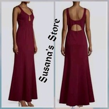 NWT BCBG MAXAZRIA SIZE 4 KEYHOLE BACK CUTOUT GOWN MAXI DRESS MSRP 338