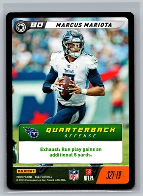 Marcus Mariota 2019 NFL Five S21-19 Football NFL Card TCG CCG Game Titans QB