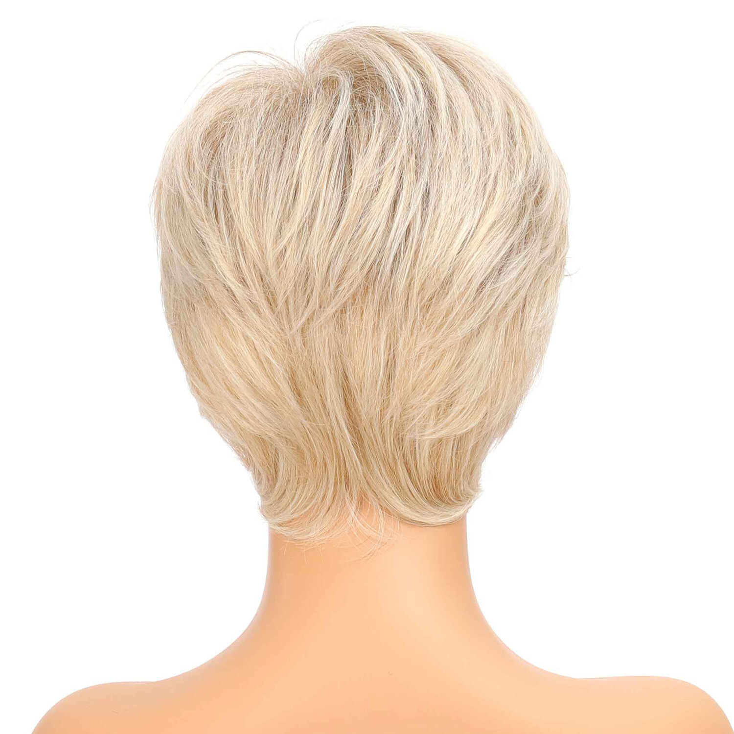 Gold Crop Pixie boy Cut Head Wig Short Bob Blonde Hair Full Cheap Wigs