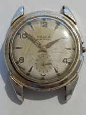 Orologio VINTAGE Ancre 15 rubini NOBLA SECONDA GUERRA MONDIALE cassa alluminio cal. Lorsa 237B Francia 