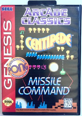 VINTAGE SEGA GENESIS ''ARCADE CLASSICS'' GAME ~ COMPLETE IN THE ORIGINAL PACKAGE
