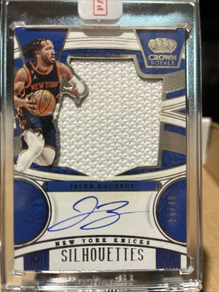 フ*ル様 Bronson Symbol 4700 ブロンソン 2023-24 Panini Crown Royale Jalen Brunson Silhouettes | eBay