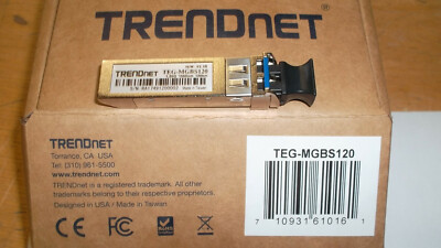 TRENDnet TEG-MGBS120 Mini-GBIC Single-Mode LC Module (120KM)
