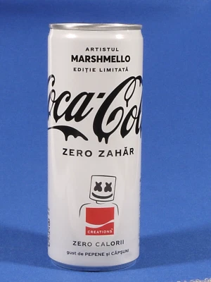 PRL) COCA COLA LATTINA BIANCA WHITE MARSHMELLO COKE CAN LIMITED EDITION RARE RAR
