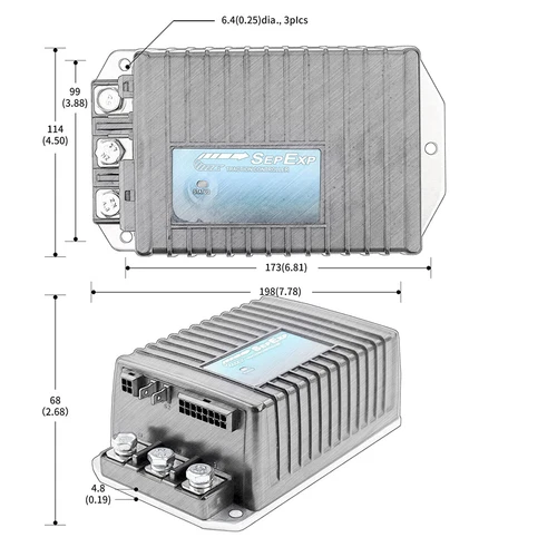 Regolatore motore 1243-4322 compatibile veicolo elettrico Curtis separatamente nuovo - Foto 5 di 5