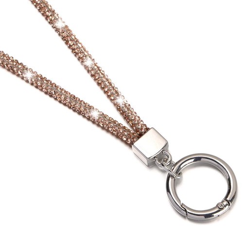 Cordon suspendu chaîne de corde anti-perte en cristal strass téléphone cordon suspendu - Photo 11 sur 26