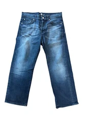 Vintage 7 For All Mankind Relaxed Fit Mens Jeans Size 32 Medium Wash Denim Made