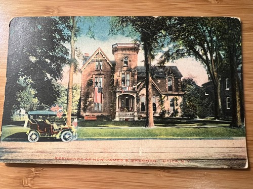 1908 TAFT SHERMAN UTICA NEW YORK PRESIDENTIAL ELECTION POSTCARD - J734 ...