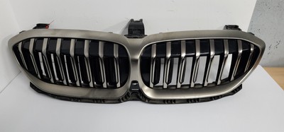 21 22 BMW M340I FRONT GRILLE TITANIUM W/SHUTTERS W/O MOTOR W/CAMERA HOLE 187156