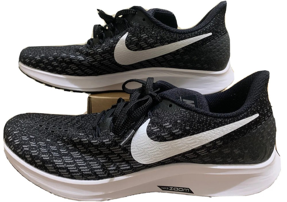 Nike Air Zoom Pegasus 35 Black White Grey Running Shoes 942851-001 Womens Size 9