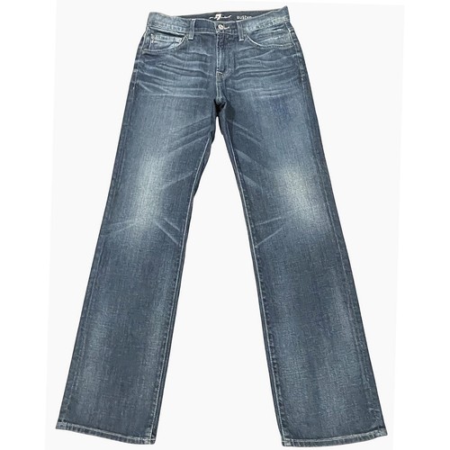 7 For All Mankind AUSTYN Jeans Mens 30 Blue 31x32 Dark Wash Denim Made USA