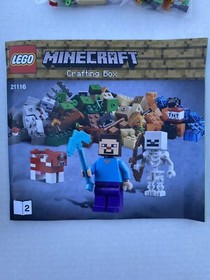 Never Played With LEGO MINECRAFT Crafting Box (21116) nos RETIRED READ