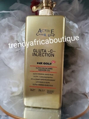 ACTIVE CAVIAR Super Bleacher Shower Gel. 24k Gold & Glutathion 1000ml X 1 Spf50