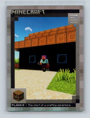 2024 Panini Minecraft - PLANKS - No. 102 - Foil - (#/475)