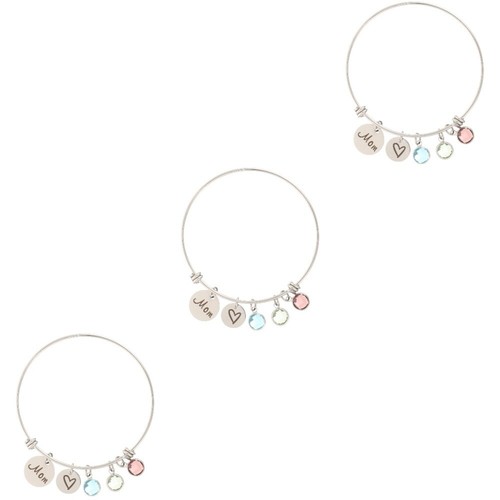 3 Pack Mama Armband Aus Roségold Schmuck Edelsteinperlen Für Armbänder
