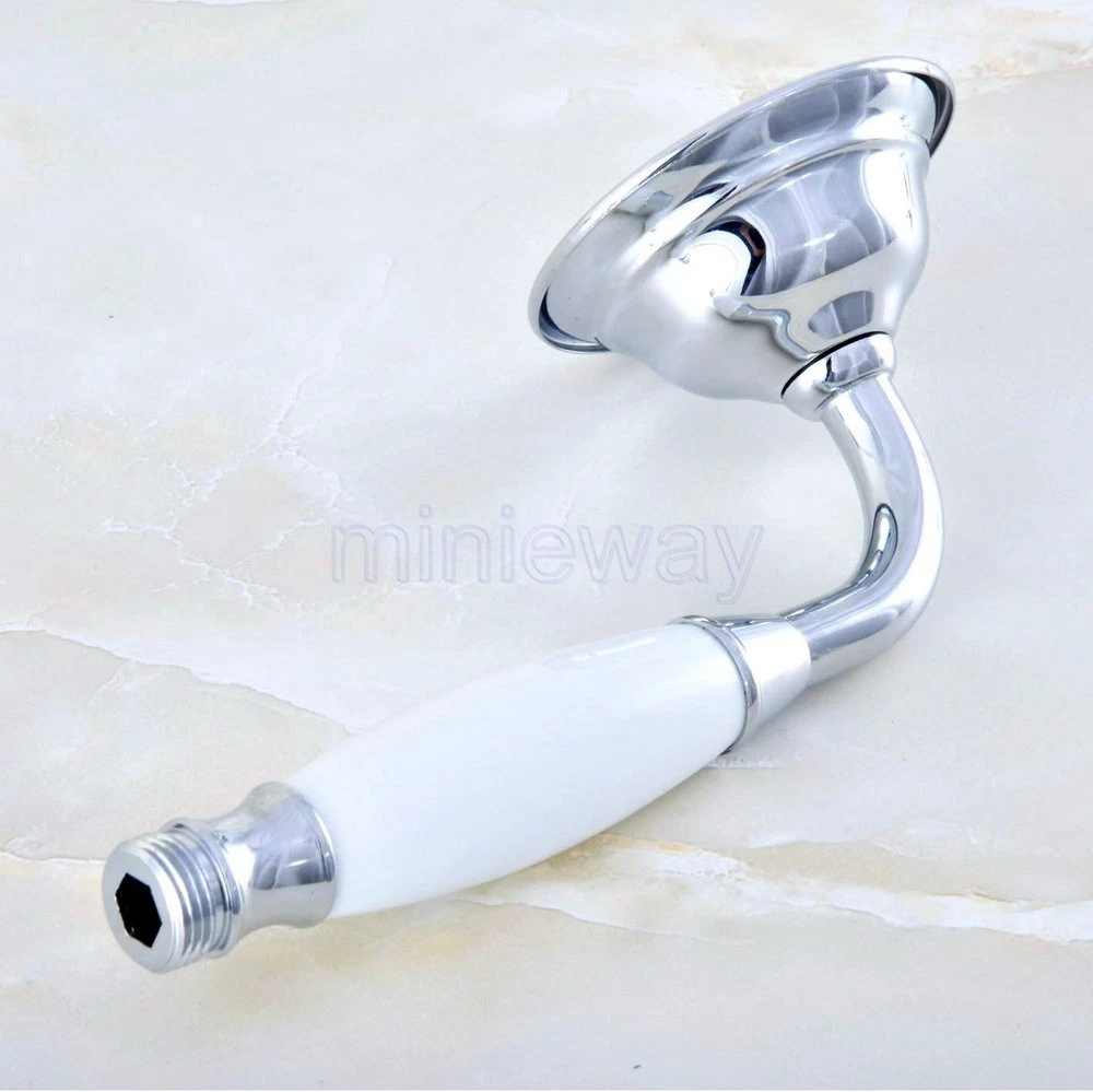 Bathroom Polished Chrome Bathroom Telephone Style Hand Held Shower Head mhh016