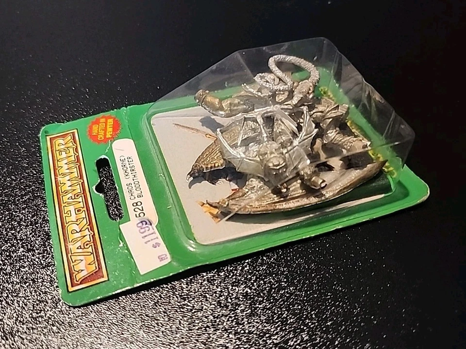 Metal de colección Blood Thirster Greater Daemon of Khorne Realm of Chaos años 80 nuevo en caja Foto 3 de 4