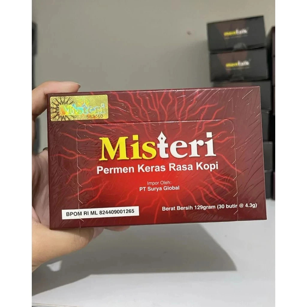 Mystery Coffee Flavor Hard Candy – Sweet Confectionery Snack 30 Pcs per Box