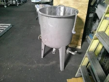 30 gallon Heavy Gauge Stainless Steel Tank with Internal Coils