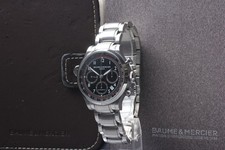 Orologio Baume & Mercier Capeland 65726 Chronograph AT Date Black SS [danni a...