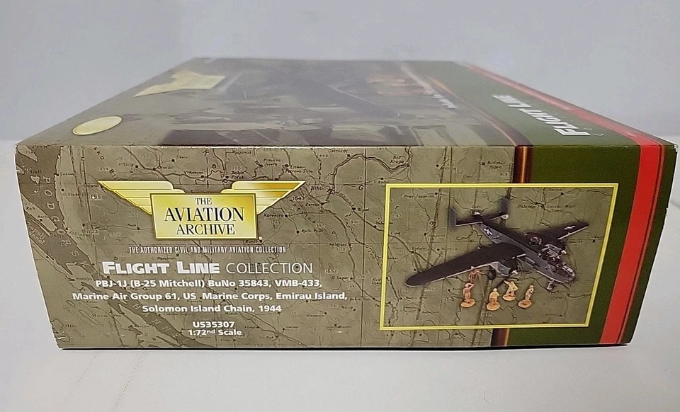 Corgi Flight Line B-25 Mitchell PBJ-1J Marines 1/72 Model Diecast US35307 - Image 3 of 4