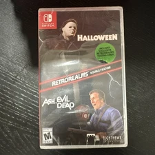 RETROREALMS DOUBLE FEATURE HALLOWEEN + ASH VS EVIL DEAD NINTENDO SWITCH *NEW*