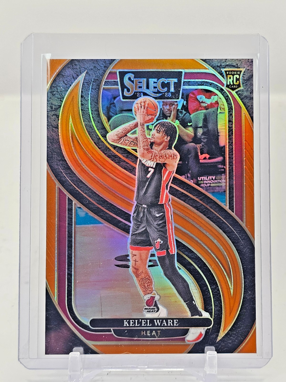 KEL'EL WARE 2024-25 SELECT PREMIER LEVEL ROOKIE ORANGE HEAT RC /65 Q5393