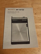 Vintage Sony Instruction Manual 1966 ONLY FM/...