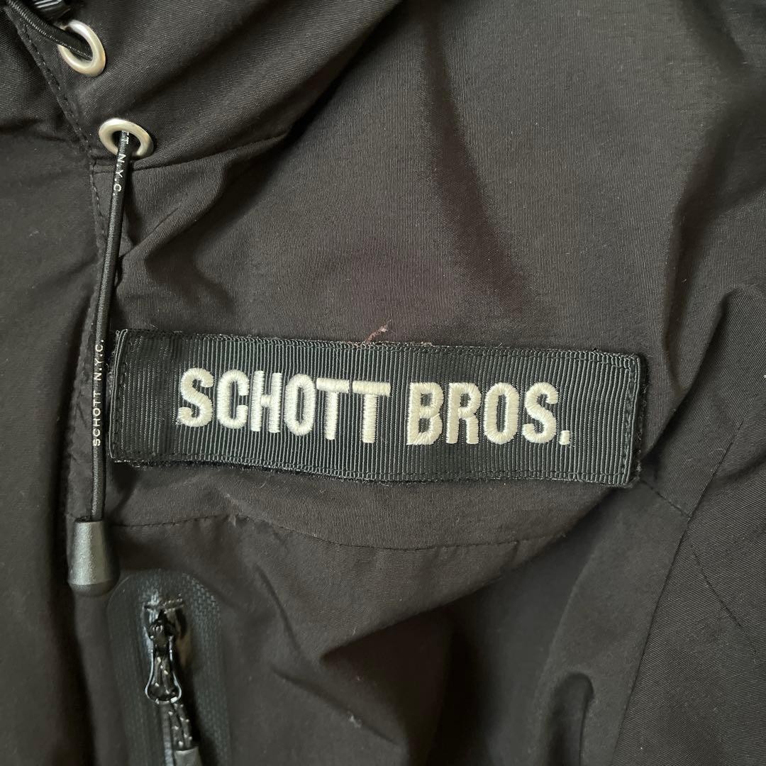 SCHOTT DOWN Black Down Jacket Size L - image 5