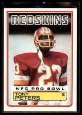 1983 Topps Tony Peters #197 Washington Redskins