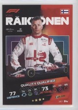 2021 Topps F1 Turbo Attax Quality Qualifier Kimi Raikkonen #167 0q9m