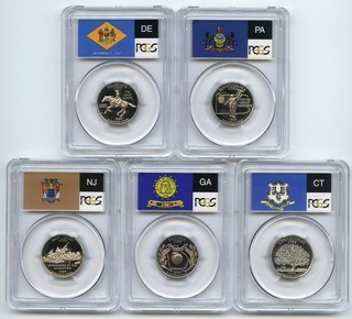 1999 S Clad State Quarter Set PCGS PR69DCAM