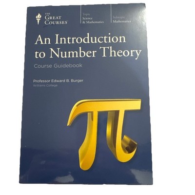 The Great Courses An Introduction to Number Theory 2008 DVD and Guidebook Sealed