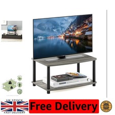 Stylish 2-Tier TV Riser Stand for Bedrooms/Living Rooms - Fits TVs up to 32 inch