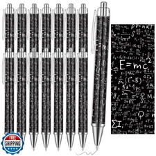 Weekgrat 48 Pcs Math Ballpoint Pen Math Party Favor Black Ink Retractable Bal