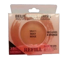 Sorme Believable Finish  Wet/Dry Powder Foundation Refill SR411 Rosy Beige