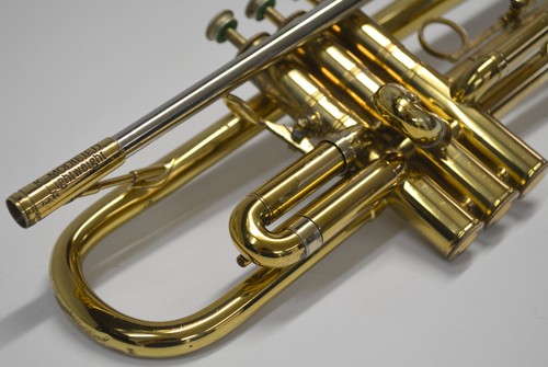 SELMER PARIS 65 K-MODIFIED LIGHTWEIGHT TRUMPET W/ORIGINAL FINISH, CASE & LYRE - Picture 6 of 24