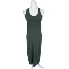 Arc'teryx Jelena Tank Midi Dress Green Size Small Stretch Athleisure Travel