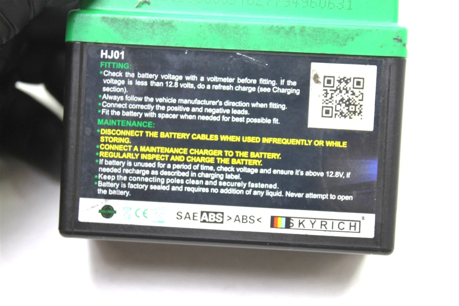 けりー1 Kawasaki KX250 KX450 Skyrich LITHIUM ION Battery (HJ01) 26026-0001