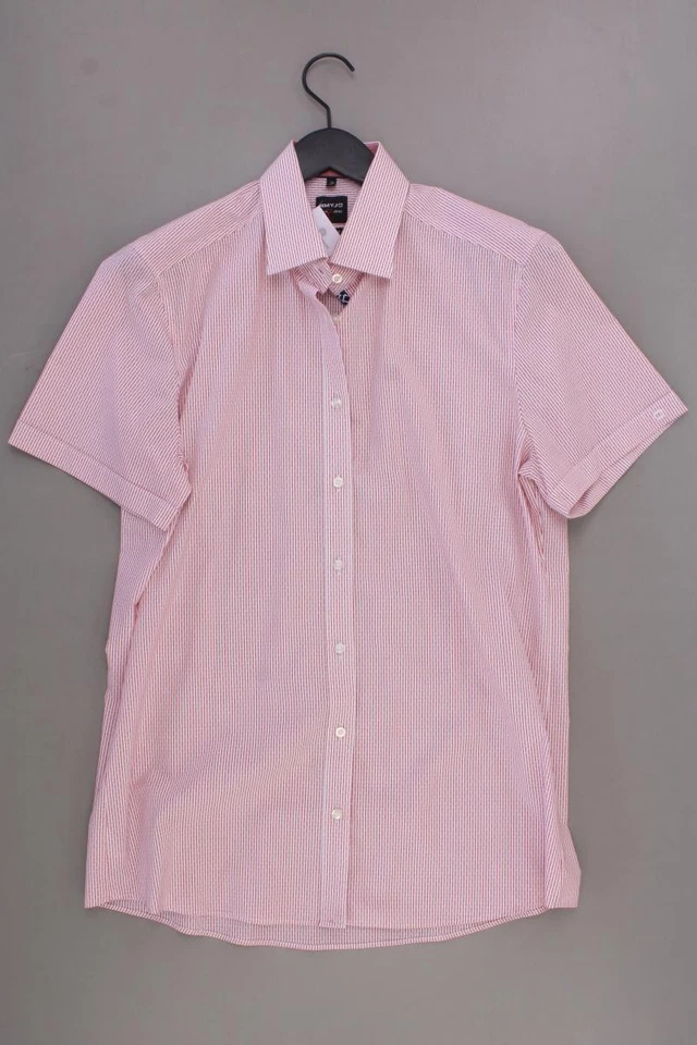 ✅ Olymp camicetta per uomo taglia Hemdgröße 41, L, 52 rigato buono come nuovo ✅ - Immagine 4 di 4